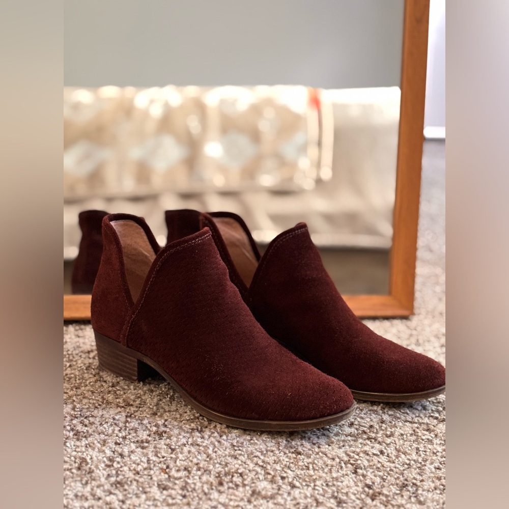 Lucky Brand Suede Ankle Booties